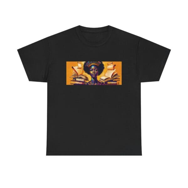 Artistic Unisex Heavy Cotton Tee - Unique Graphic Design  "Afro-Centric. Knowledge-Driven. - Image 12