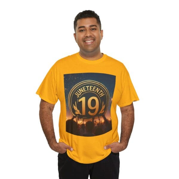 Juneteenth Celebration Unisex Heavy Cotton Tee June 19, 1865—The Truth Unfolds 💚 - Image 40