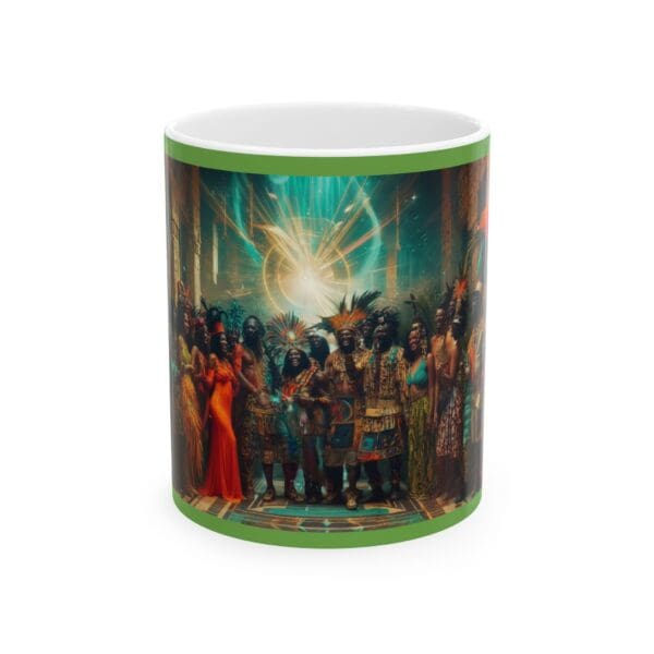 Cultural Celebration Ceramic Mug - 11oz & 15oz | Festive Artwork for Home and Gifts "Royal Hues. Bold History. Unstoppable Spirit."