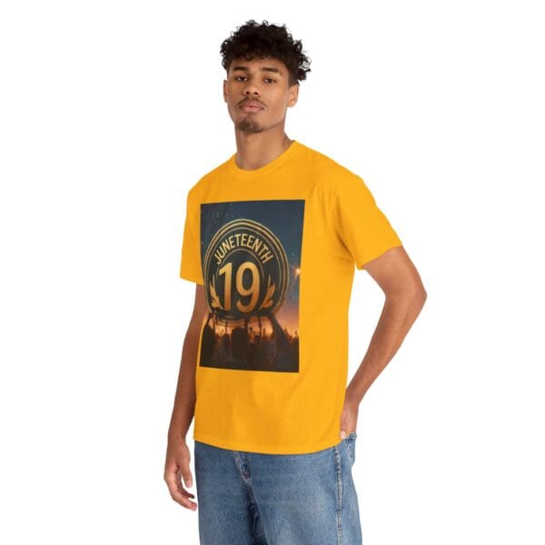 Juneteenth Celebration Unisex Heavy Cotton Tee June 19, 1865—The Truth Unfolds 💚 - Image 39
