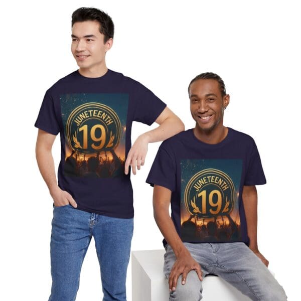 Juneteenth Celebration Unisex Heavy Cotton Tee June 19, 1865—The Truth Unfolds 💚 - Image 106