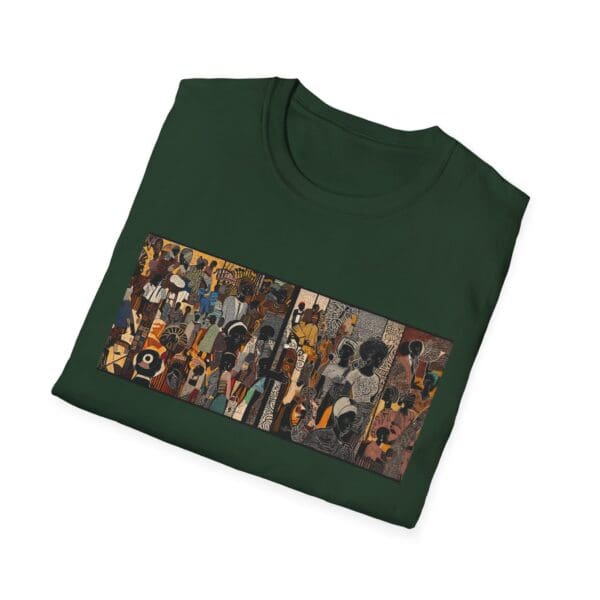 Artistic Unisex Softstyle T-Shirt - Vibrant Community Design "Wear the Movement. Live the Story." - Image 50