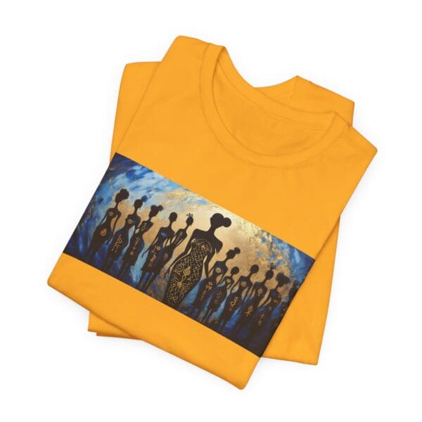 Artistic Unisex Jersey Tee - Colorful Silhouette Design - Image 45