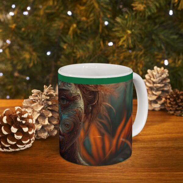 Artistic Vibes Ceramic Mug - Unique Design for Coffee Lovers A Canvas of Strength, A Mug of Legacy. - Image 9