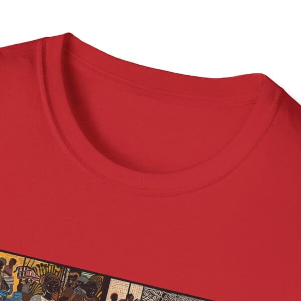 Artistic Unisex Softstyle T-Shirt - Vibrant Community Design "Wear the Movement. Live the Story." - Image 105
