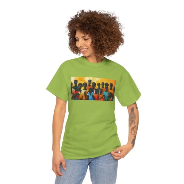 Cultural Unity Unisex Heavy Cotton Tee - Art Inspired Graphic Shirt "Bright Sun. Bold Spirit. Timeless Legacy." - Image 67