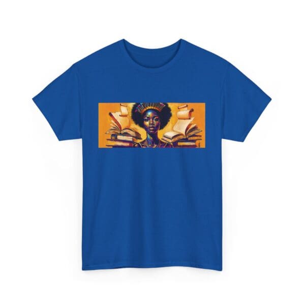 Artistic Unisex Heavy Cotton Tee - Unique Graphic Design  "Afro-Centric. Knowledge-Driven. - Image 83