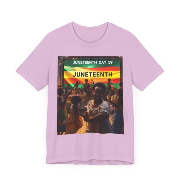 Juneteenth Celebration Tee, Unisex Jersey T-Shirt, Short Sleeve Graphic Tee, Black History Month Shirt, Family Reunion Apparel, Gift [...]"Juneteenth: Freedom Forever, Legacy Unbreakable." - Image 101
