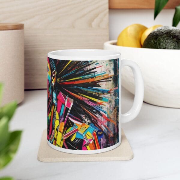 Colorful Artistic Ceramic Mug - 11oz & 15oz - Perfect for Coffee Lovers and Art Enthusiasts Heritage in Color - Image 8