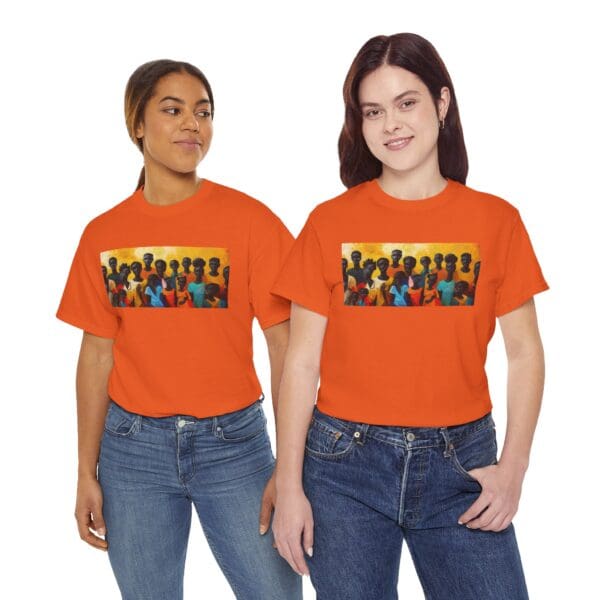 Cultural Unity Unisex Heavy Cotton Tee - Art Inspired Graphic Shirt "Bright Sun. Bold Spirit. Timeless Legacy." - Image 35