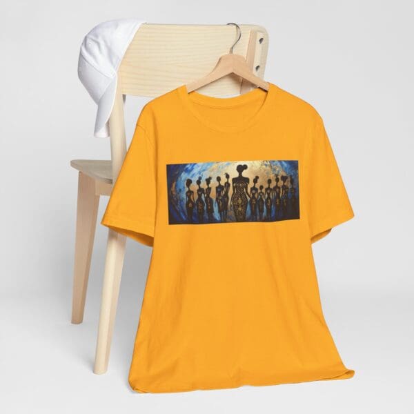 Artistic Unisex Jersey Tee - Colorful Silhouette Design - Image 46
