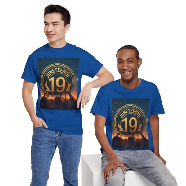 Juneteenth Celebration Unisex Heavy Cotton Tee June 19, 1865—The Truth Unfolds 💚 - Image 95