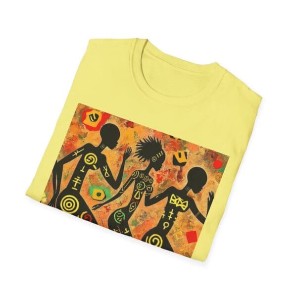 Artistic Dance Unisex Softstyle T-Shirt - Vibrant Culture Print "Symbols of the Past. Strength for the Future." - Image 43