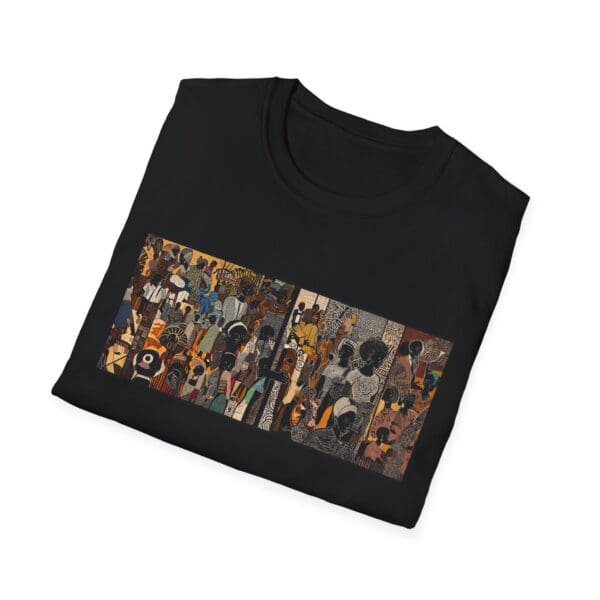 Artistic Unisex Softstyle T-Shirt - Vibrant Community Design "Wear the Movement. Live the Story." - Image 10