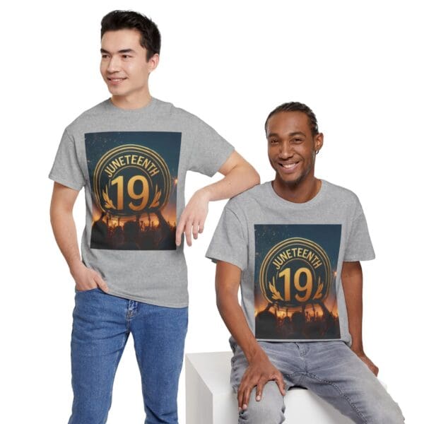 Juneteenth Celebration Unisex Heavy Cotton Tee June 19, 1865—The Truth Unfolds 💚 - Image 30