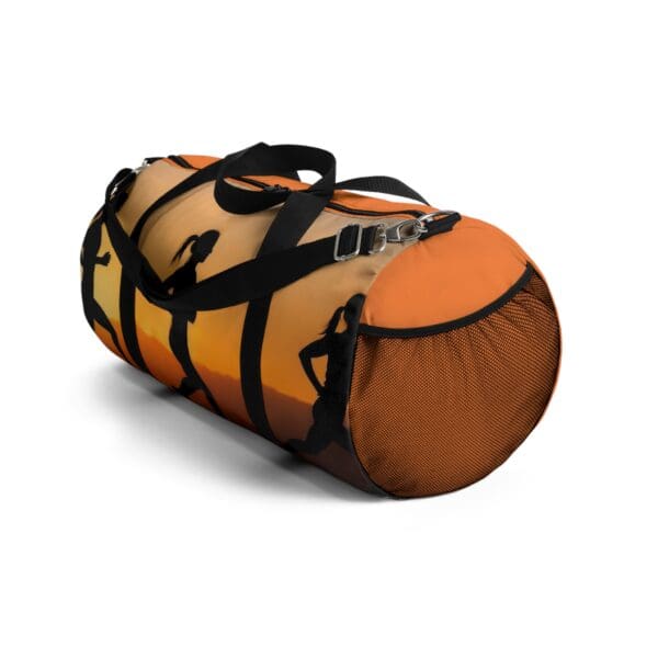 Sunset Runner Duffel Bag - Sporty Travel Gear for Active Lifestyles Golden skies, unstoppable spirit. - Image 4