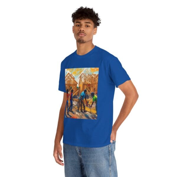 Inspirational Construction Worker Tee - Unisex Heavy Cotton Shirt - Image 104
