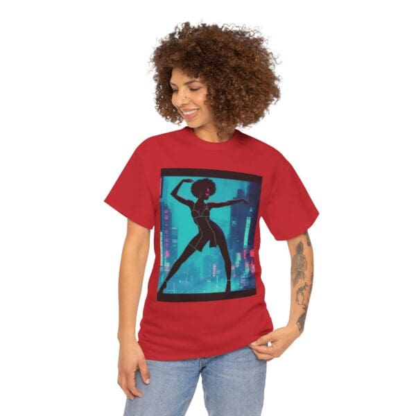 Empowerment Unisex Heavy Cotton Tee - Bold Urban Vibes "Black Joy in Motion. Strength in Every Step." - Image 85