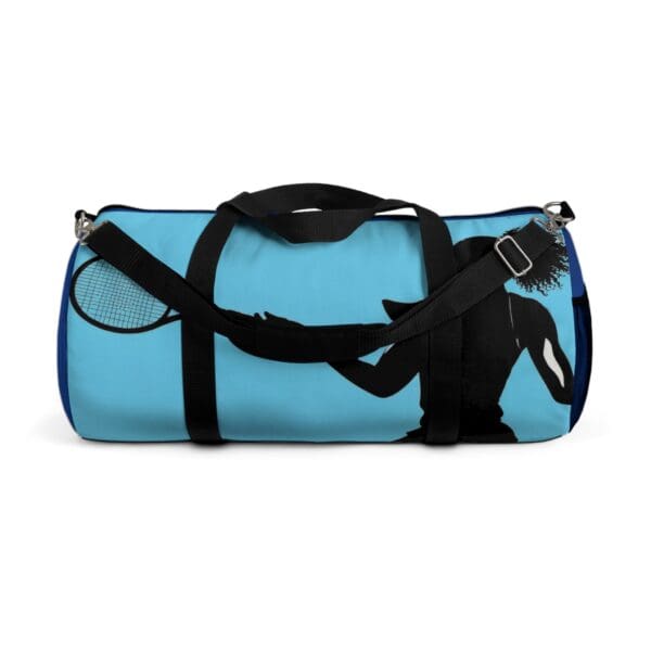 Tennis Enthusiast Duffel Bag - Sporty Gym Bag with Silhouette Design Play fierce. Move bold. Win big. Elevate your game - Image 5