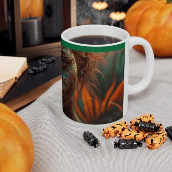 Artistic Vibes Ceramic Mug - Unique Design for Coffee Lovers A Canvas of Strength, A Mug of Legacy. - Image 6