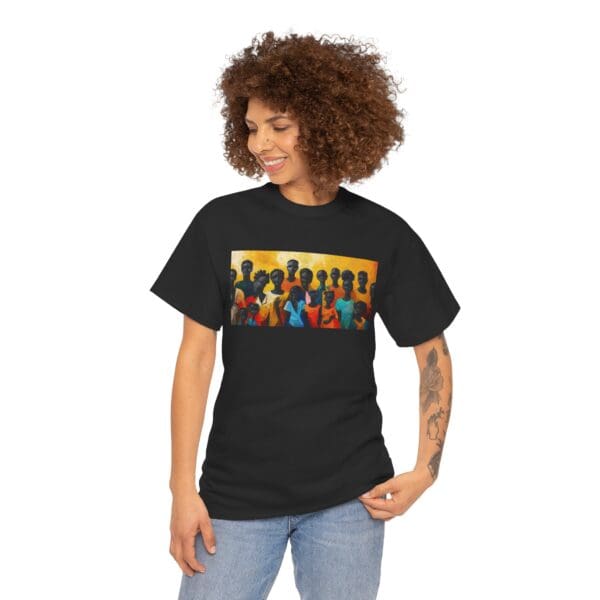 Cultural Unity Unisex Heavy Cotton Tee - Art Inspired Graphic Shirt "Bright Sun. Bold Spirit. Timeless Legacy." - Image 15