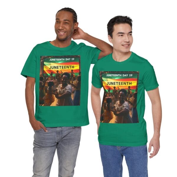 Juneteenth Celebration Tee, Unisex Jersey T-Shirt, Short Sleeve Graphic Tee, Black History Month Shirt, Family Reunion Apparel, Gift [...]"Juneteenth: Freedom Forever, Legacy Unbreakable." - Image 65