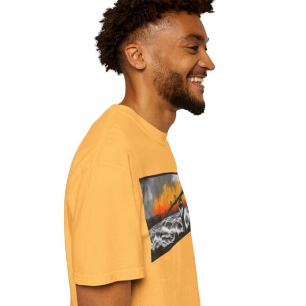 Empowerment Garment-Dyed Unisex T-Shirt - Bold Fist Design Defiant in the Storm, Rising in Strength - Image 26