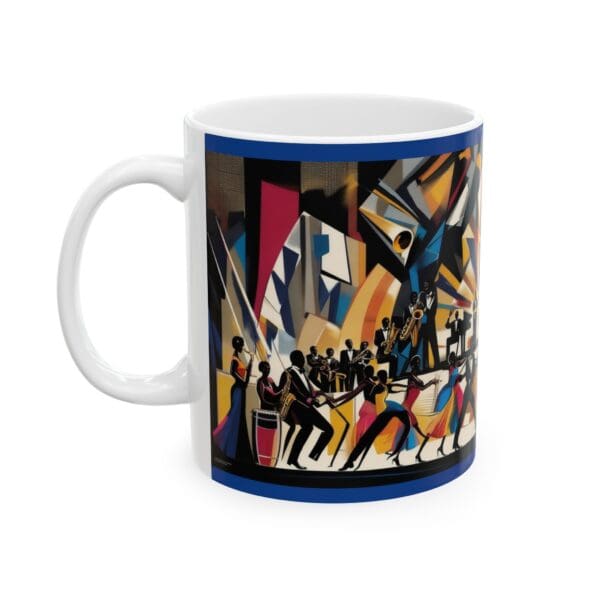 Vibrant Dance Scene Ceramic Mug - 11oz & 15oz Coffee Cup for Music Lovers - Image 3