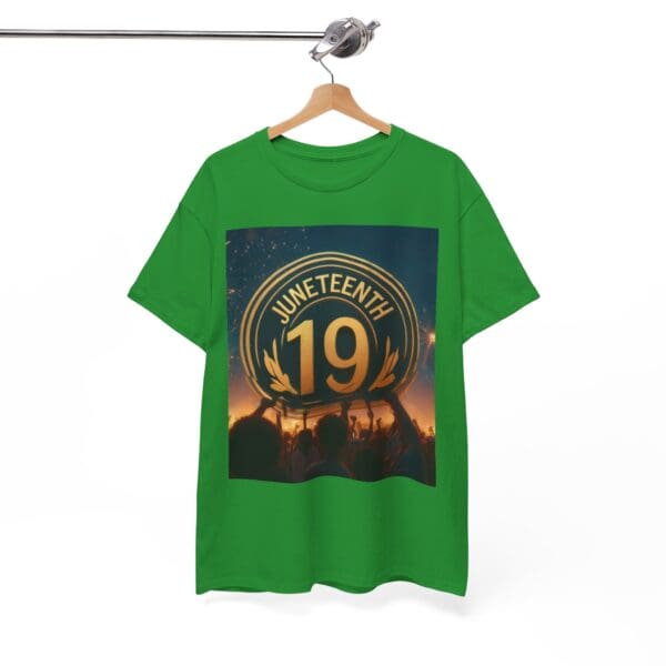Juneteenth Celebration Unisex Heavy Cotton Tee June 19, 1865—The Truth Unfolds 💚 - Image 84