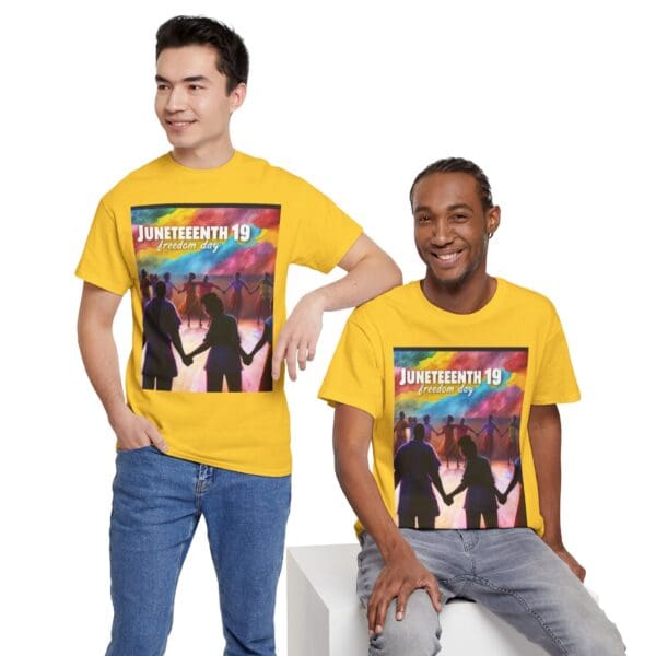 Juneteenth Celebration Tee, Unisex Heavy Cotton Shirt, Freedom Day Apparel, African American History T-Shirt, Comfortable Graphic Tee - Image 59