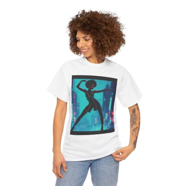 Empowerment Unisex Heavy Cotton Tee - Bold Urban Vibes "Black Joy in Motion. Strength in Every Step." - Image 6