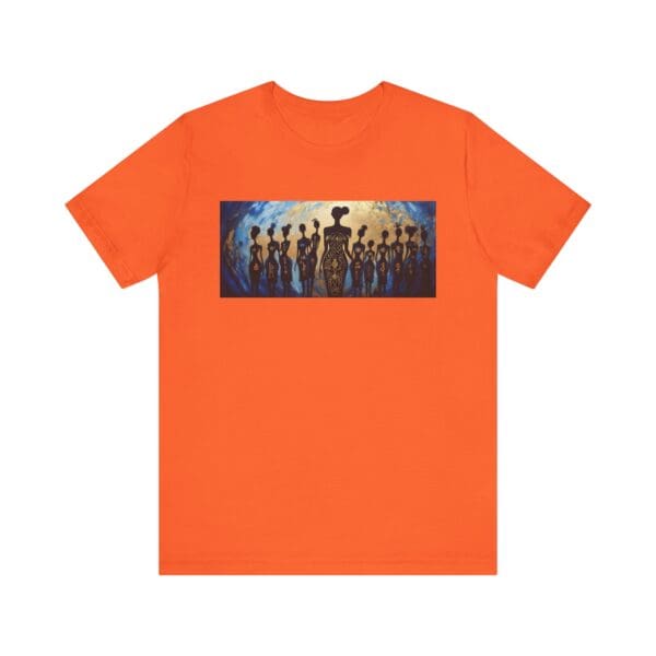 Artistic Unisex Jersey Tee - Colorful Silhouette Design - Image 9