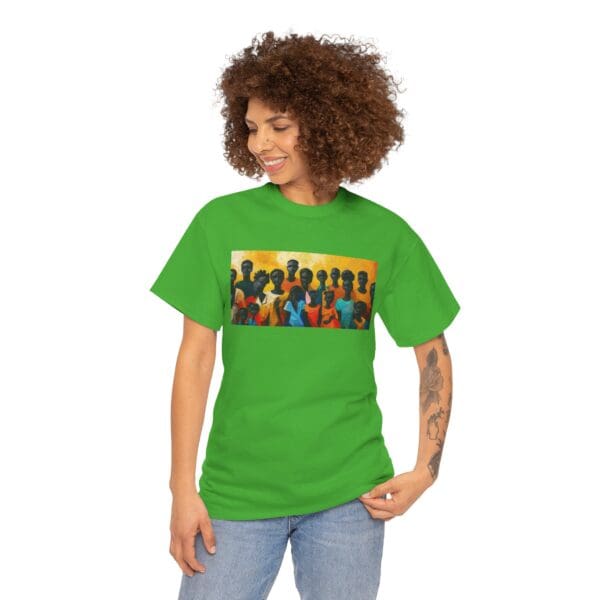 Cultural Unity Unisex Heavy Cotton Tee - Art Inspired Graphic Shirt "Bright Sun. Bold Spirit. Timeless Legacy." - Image 76