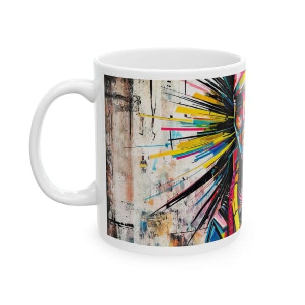 Colorful Artistic Ceramic Mug - 11oz & 15oz - Perfect for Coffee Lovers and Art Enthusiasts Heritage in Color - Image 3