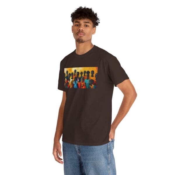 Cultural Unity Unisex Heavy Cotton Tee - Art Inspired Graphic Shirt "Bright Sun. Bold Spirit. Timeless Legacy." - Image 50