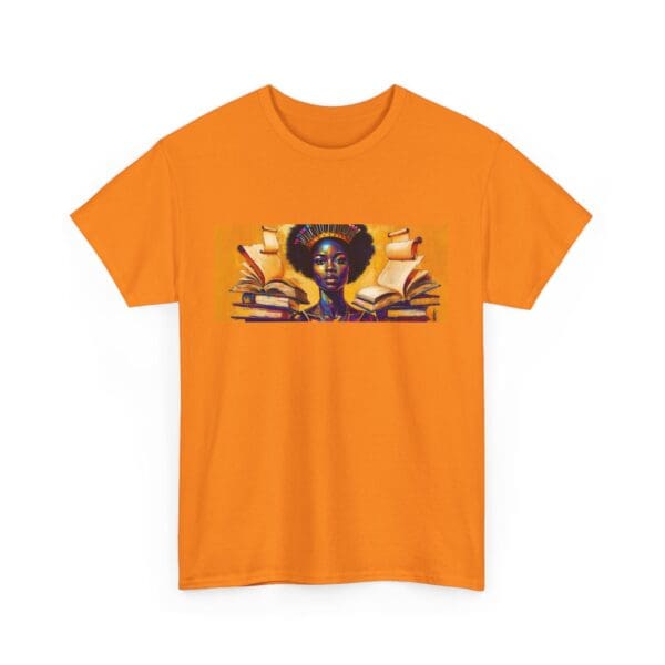 Artistic Unisex Heavy Cotton Tee - Unique Graphic Design  "Afro-Centric. Knowledge-Driven. - Image 55