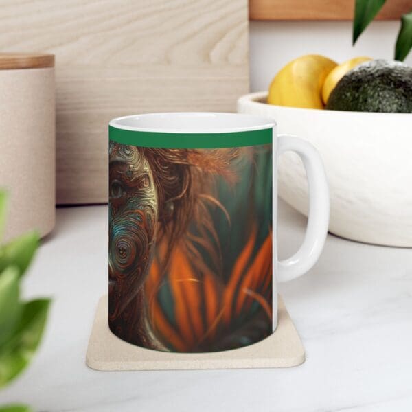 Artistic Vibes Ceramic Mug - Unique Design for Coffee Lovers A Canvas of Strength, A Mug of Legacy. - Image 7