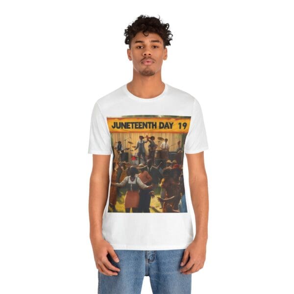 Juneteenth Celebration Tee, Unisex Short Sleeve T-Shirt for Freedom Day, Black History Month, Gift for Activists, Summer Wear, Vintage Style - Image 5