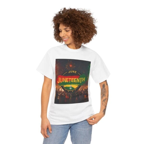 Juneteenth Celebration Unisex Heavy Cotton Tee Juneteenth: The Spirit of Liberation - Image 5
