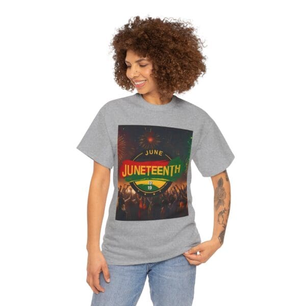 Juneteenth Celebration Unisex Heavy Cotton Tee Juneteenth: The Spirit of Liberation - Image 43