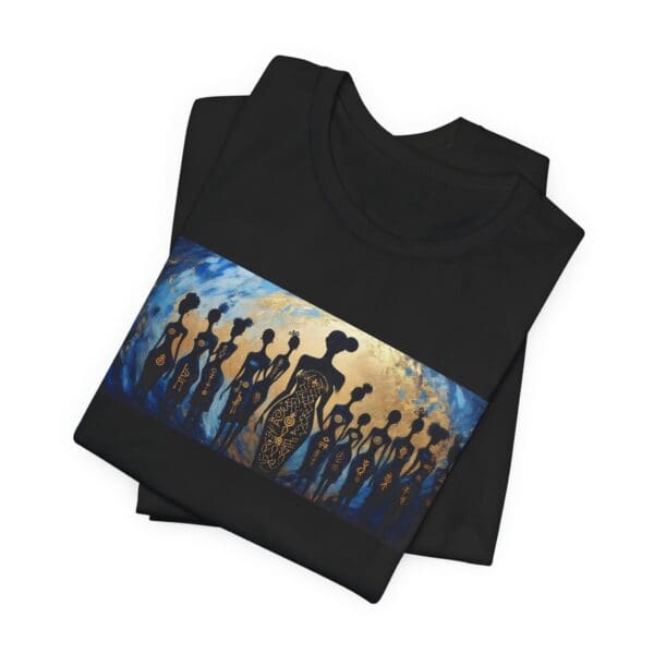 Artistic Unisex Jersey Tee - Colorful Silhouette Design - Image 23