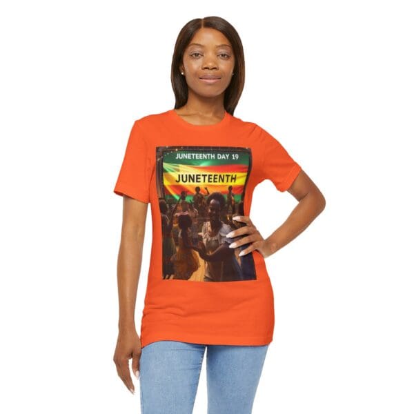 Juneteenth Celebration Tee, Unisex Jersey T-Shirt, Short Sleeve Graphic Tee, Black History Month Shirt, Family Reunion Apparel, Gift [...]"Juneteenth: Freedom Forever, Legacy Unbreakable." - Image 18
