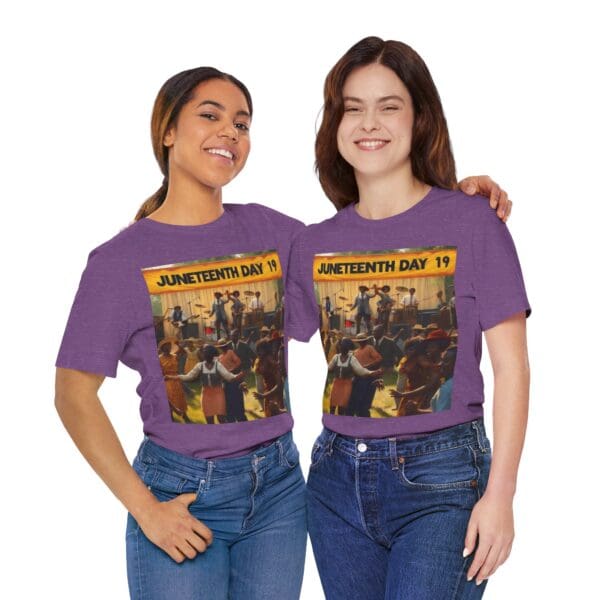 Juneteenth Celebration Tee, Unisex Short Sleeve T-Shirt for Freedom Day, Black History Month, Gift for Activists, Summer Wear, Vintage Style - Image 125