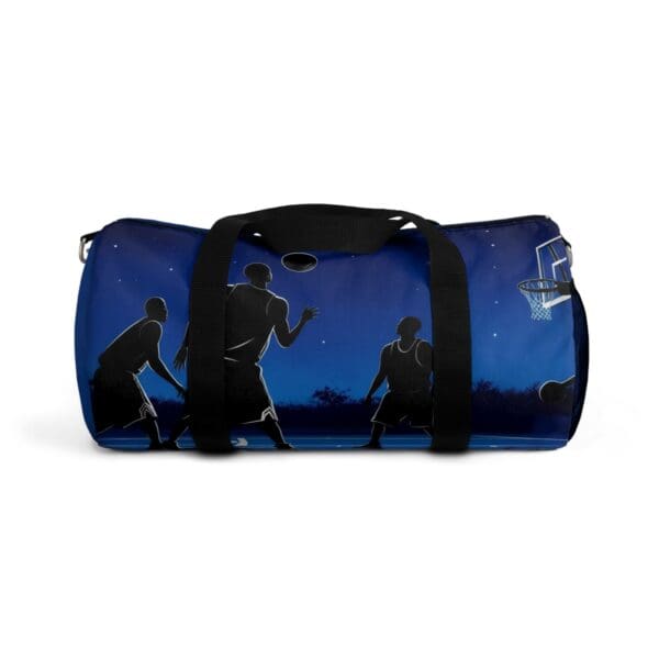 Basketball Theme Duffel Bag - Perfect Gym Companion for Sports Enthusiasts 💙 “Blue Nights, Fierce Fights, Court - Image 5