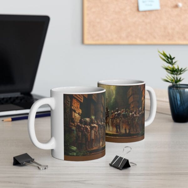 Ancient Civilization Ceramic Mug - Stunning 11oz & 15oz Art Design Crown is Yours. Own It. - Image 6