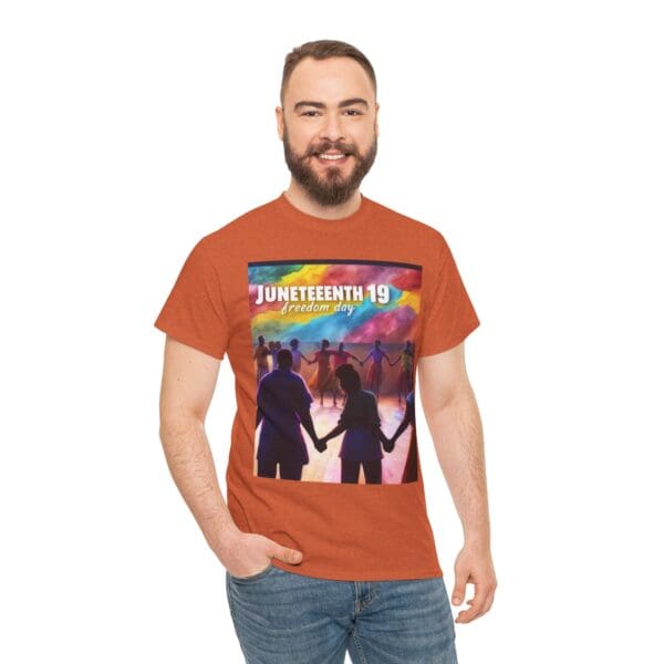 Juneteenth Celebration Tee, Unisex Heavy Cotton Shirt, Freedom Day Apparel, African American History T-Shirt, Comfortable Graphic Tee - Image 14