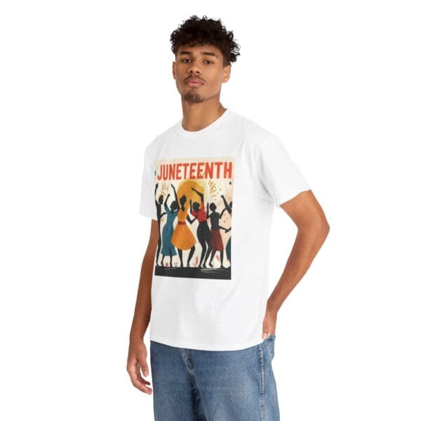 Celebration Juneteenth Tee, Graphic T-Shirt, Unisex Shirt, Black History Month Apparel, Unique Gift, Casual Wear "Emancipation in Motion—Juneteenth Strong." - Image 7