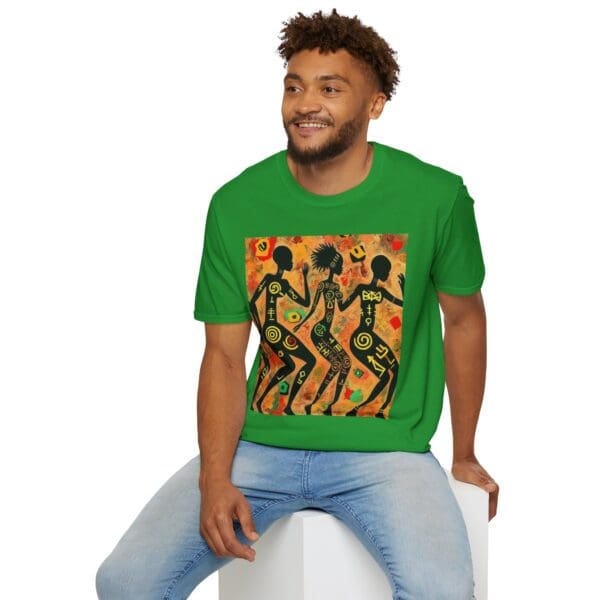 Artistic Dance Unisex Softstyle T-Shirt - Vibrant Culture Print "Symbols of the Past. Strength for the Future." - Image 71
