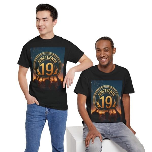 Juneteenth Celebration Unisex Heavy Cotton Tee June 19, 1865—The Truth Unfolds 💚 - Image 20