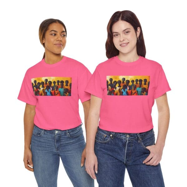 Cultural Unity Unisex Heavy Cotton Tee - Art Inspired Graphic Shirt "Bright Sun. Bold Spirit. Timeless Legacy." - Image 106